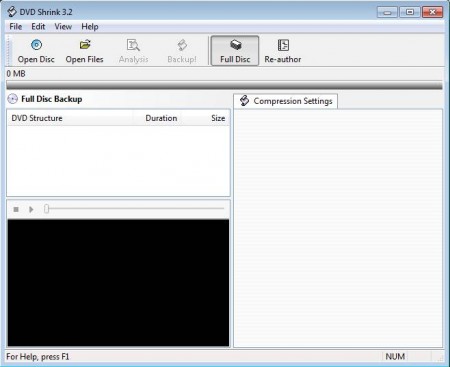 DVD Shrink free DVD backup software