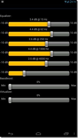 Equalizer app