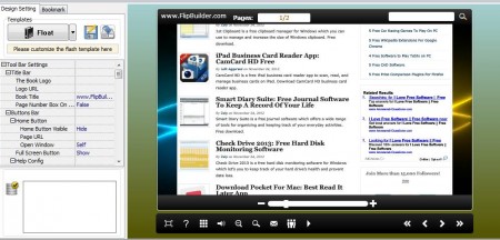 Flip HTML editing flip book