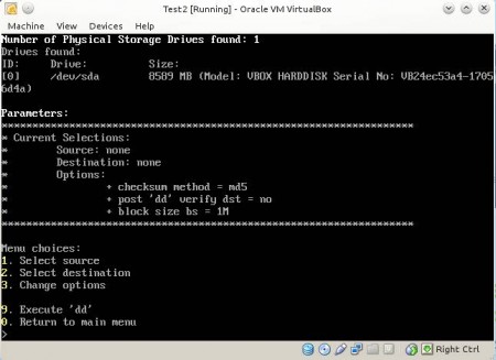 OSFClone selected disk cloning