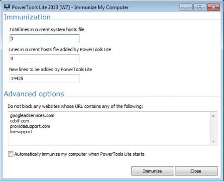 PowerTools immunizing the PC