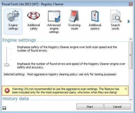 PowerTools registry scanning