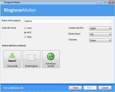 Ringtone Maker saving ringtone