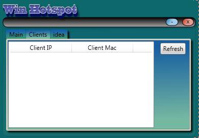 Win Hotspot client list