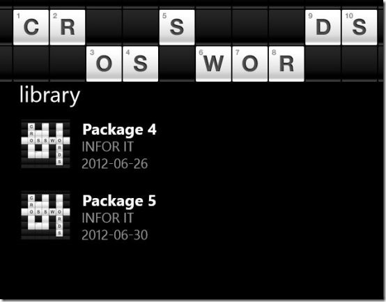 Windows 8 Crossword Puzzle