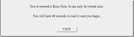 burn note reciever