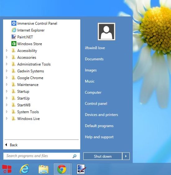 get Start Menu In Windows 8