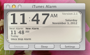 alarm clock for mac itunes alarm