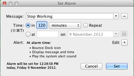 pester timer for mac