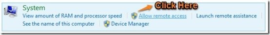 Allow remote access windows 8