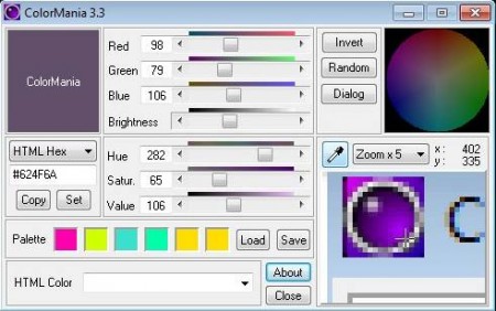 ColorMania color picker working