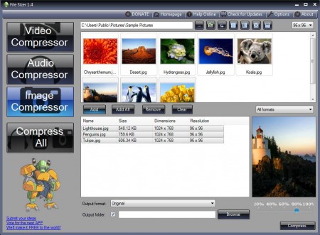File Sizer image convert compress