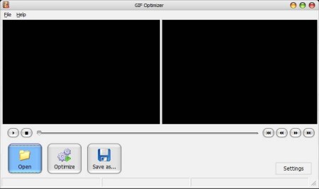 GIF Optimizer default window