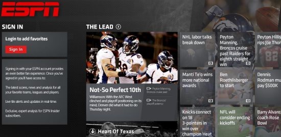 Windows 8 espn app