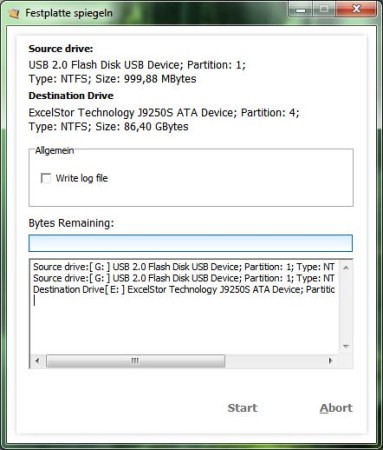 EASIS Drive Cloning working