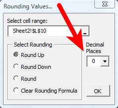 Rounding Add-in setup