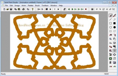 Saint Paint Studio symmetry pattern