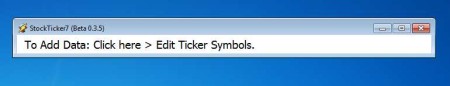 Stock Ticker 7 default window