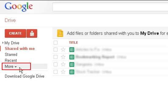 google drive more