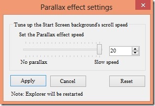 parallax effect windows 8