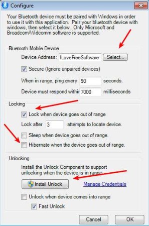 BTProximity setting up