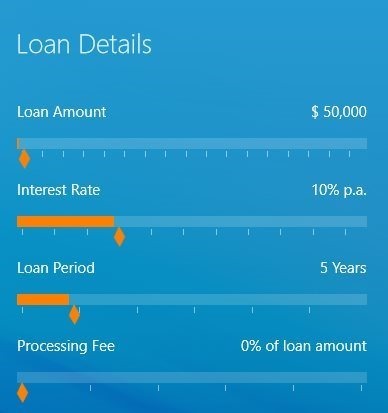 Bank Loan Calculator windows 8