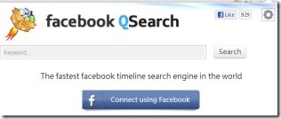 Facebook QSearch 02 Facebook timeline search