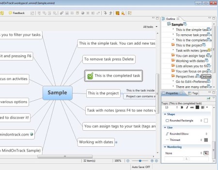 MindOnTrack created mind map