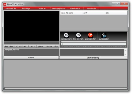 MyFFVideoConverter editor