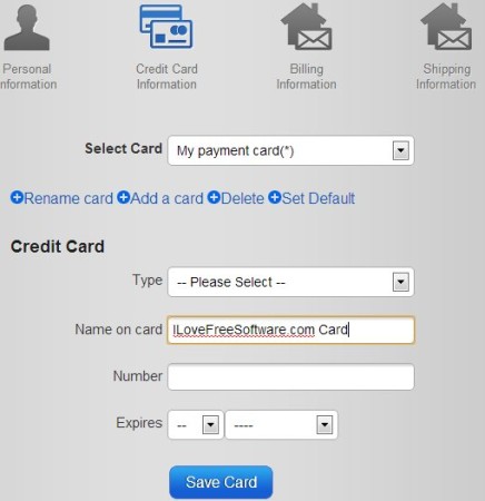 OneID adding account information