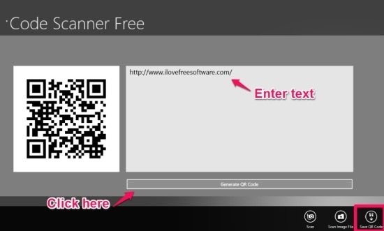 QR code Generator For Windows 8