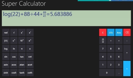 Scientific Calculator For Windows 8 Super Calculator