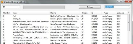 Shoutcast Explorer working