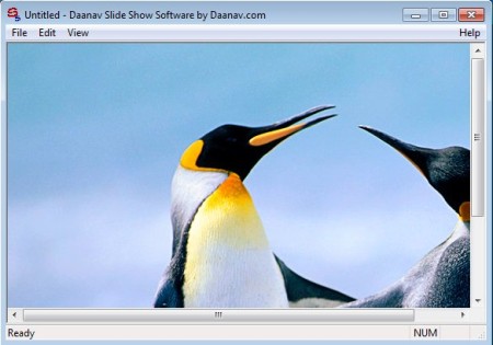 Slide Show Software default window