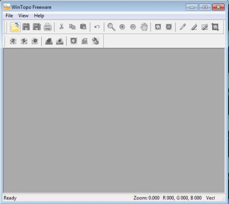 WinTopo Raster To Vector Converter default window