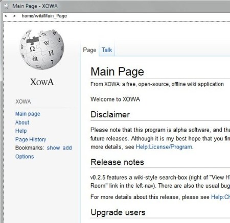 Xowa default window