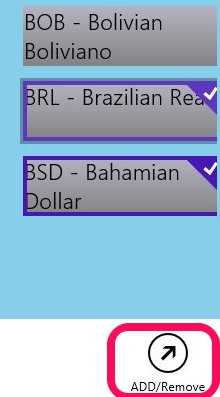 adding currencies Free Windows 8 Currency Converter Monetizer