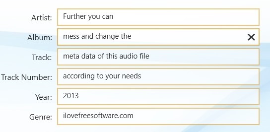 edit meta data with mp3 cutter for windows 8