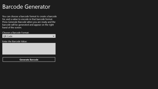 free Barcode Generator RT For Windows 8