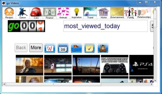 govideos interface