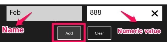 make bar and pie charts in Windows 8 with SeeData