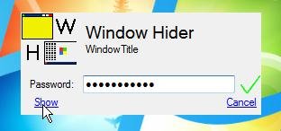 window hider unlock window