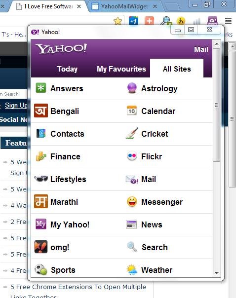 Yahoo! Mail In Chrome