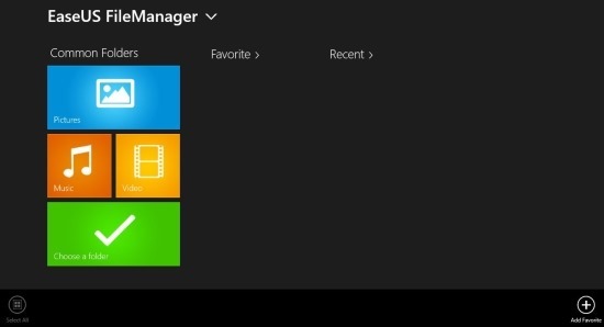 EaseUS FileManager windows 8