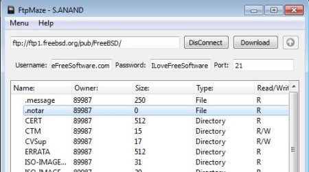 FtpMaze download advanced