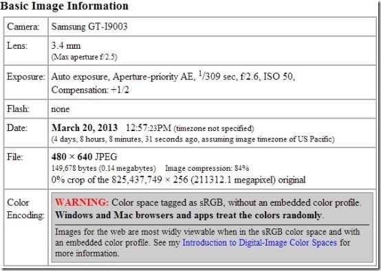 Jeffrey Exif viewer