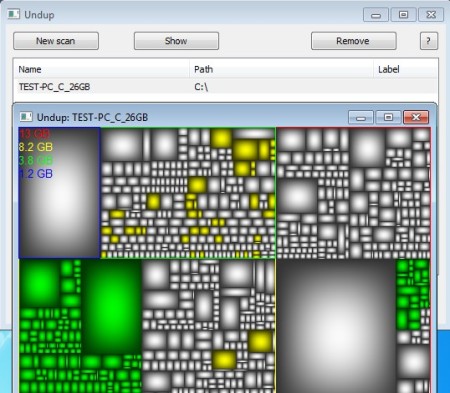 Undup working visual