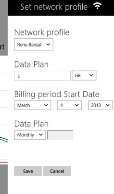 set data limit in data usage app