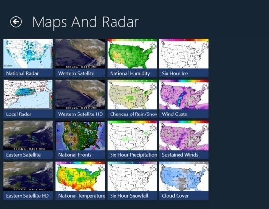 Clear Weather Windows 8 Weather App