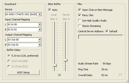 Jamulus settings